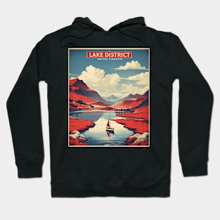 The Lake District United Kingdom Vintage Travel Tourism Poster Hoodie